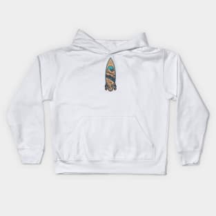 surfboard art, surfing surfer vibes, v24 Kids Hoodie